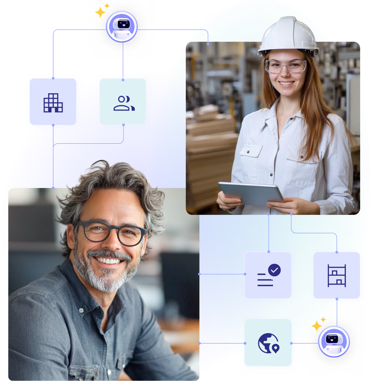 Manufacturing team managing direct-to-customer commerce
