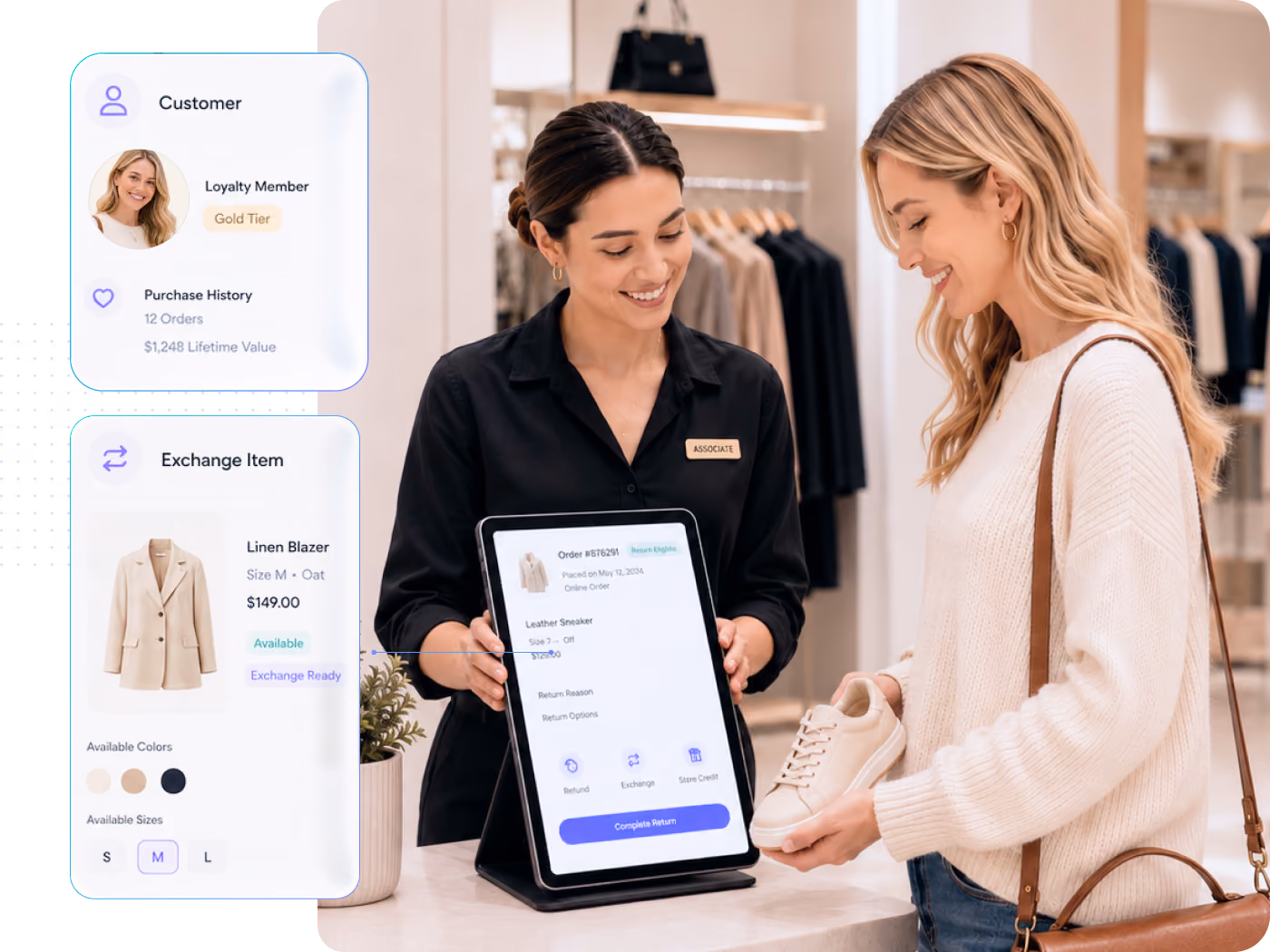 Support seamless returns, exchanges and refunds across channels with unified order, payment and customer data, creating a consistent experience wherever customers shop.